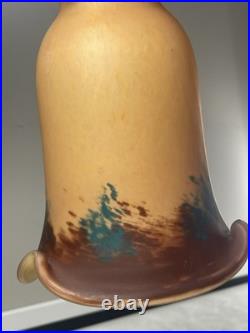 Lampe Col De Cygne de Bureau de Chevet Art Déco Tulipe Signée Cochelin France