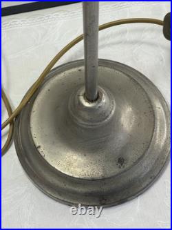 Lampe Col De Cygne de Bureau de Chevet Art Déco Tulipe Signée Cochelin France