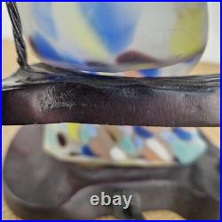 Lampe Dame à la balançoire style Art déco luminaire années 80 statue veilleuse