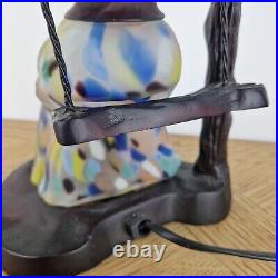 Lampe Dame à la balançoire style Art déco luminaire des années 80 veilleuse