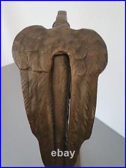 Lampe Daum-nancy Aigle En Bronze