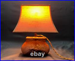 Lampe Daum verre marmoréen signé fabrication des années 1930 Art Déco