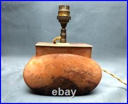 Lampe Daum verre marmoréen signé fabrication des années 1930 Art Déco