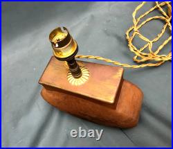 Lampe Daum verre marmoréen signé fabrication des années 1930 Art Déco
