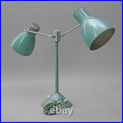 Lampe De Bureau À Double Bras Art Déco Française De Jumo Vers 1940 1. Z