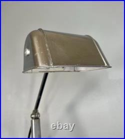 Lampe De Bureau articulé Art Déco artisanat francais pied en marbre