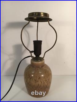 Lampe De Table Art-Déco Années 1930 En Céramique Vintage 36 Cm De Haut Danemark
