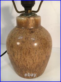 Lampe De Table Art-Déco Années 1930 En Céramique Vintage 36 Cm De Haut Danemark