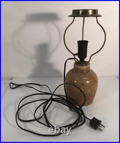 Lampe De Table Art-Déco Années 1930 En Céramique Vintage 36 Cm De Haut Danemark