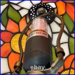 Lampe De Table Chevet Motif Tournesol Floral Décoration Vintage Style Antique