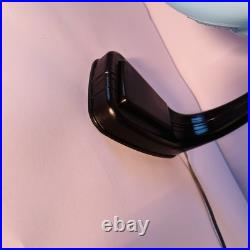 Lampe De Table En Bakélite Marron Et Verre Turquoise D'Époque Art Déco Années 30