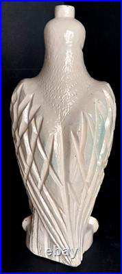 Lampe Design Céramique Craquele Art Deco Aigle Signé Sainte Radegonde Jouve