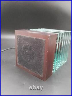 Lampe Desny Demeter Verre et Bois Réedidtion Art Déco Moderniste