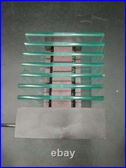 Lampe Desny Demeter Verre et Bois Réedidtion Art Déco Moderniste