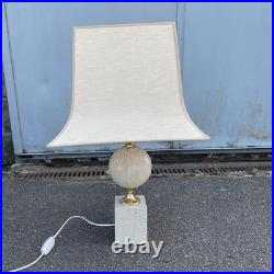 Lampe EN TRAVERTIN PAR PHILIPPE BARBIER DESIGN 1970