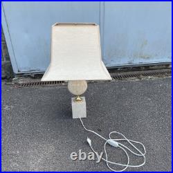 Lampe EN TRAVERTIN PAR PHILIPPE BARBIER DESIGN 1970