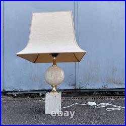Lampe EN TRAVERTIN PAR PHILIPPE BARBIER DESIGN 1970