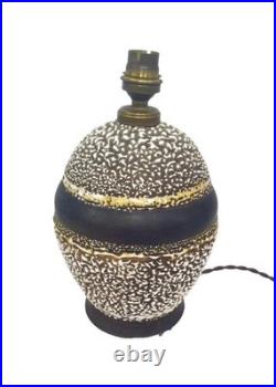 Lampe Email Crispe Art Deco 1930/1940 Dlg De Jean Besnard Louis Dadge Primavera