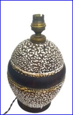 Lampe Email Crispe Art Deco 1930/1940 Dlg De Jean Besnard Louis Dadge Primavera