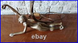 Lampe En Bronze Art Deco
