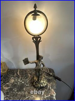 Lampe Époque Art Deco A. PUYT 52 Cm