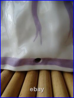 Lampe Femme porcelaine Art Déco signé Ernest Gazan Editions Etling Paris 1920