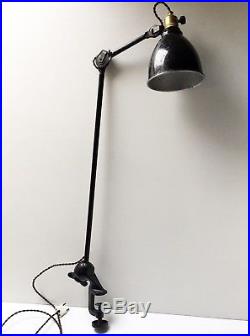 Lampe GRAS 201 Art Deco Bauhaus Industrial Factory Table Lamp Le Corbusier 1920