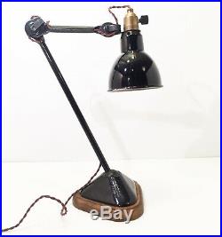 Lampe GRAS 206 Ravel Clamart Art Deco Bauhaus Industrial Factory Table Lamp 1930