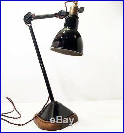 Lampe GRAS 206 Ravel Clamart Art Deco Bauhaus Industrial Factory Table Lamp 1930