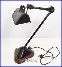 Lampe GRAS 206 SGDG réflecteur 1075 Art Deco Bauhaus Factory Table Lamp 1920