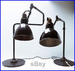 Lampe GRAS Art Deco Bauhaus Industrial Factory Table Lamp Le Corbusier 1920 1930
