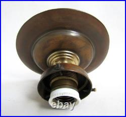 Lampe Hexagonale Art Déco Pâte de Verre Multicolore Rouge Jaune Orangé