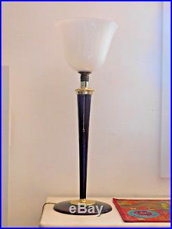 Lampe Mazda Art Deco Tulipe Opaline Blanche