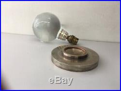 Lampe Moderniste Ancienne JACQUES ADNET & BACCARAT Crystal Lamp Art Deco