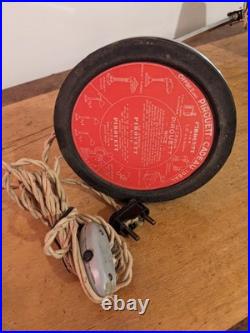 Lampe PIROUETT DE BUREAU art déco 1930 câble tissu torsadé + prise + interrupte