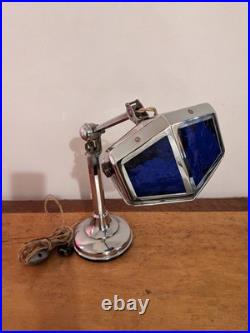 Lampe PIROUETT DE BUREAU art déco 1930 câble tissu torsadé + prise + interrupte