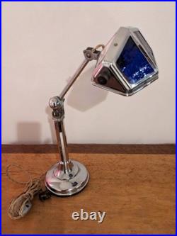 Lampe PIROUETT DE BUREAU art déco 1930 câble tissu torsadé + prise + interrupte