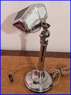 Lampe PIROUETT DE BUREAU art déco 1930 câble tissu torsadé + prise + interrupte