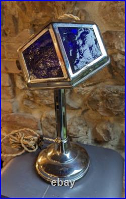 Lampe PIROUETT art déco 1930 câble tissu torsadé + prise + interrupteur