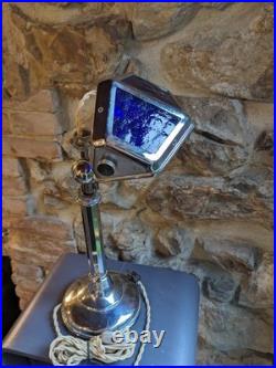 Lampe PIROUETT art déco 1930 câble tissu torsadé + prise + interrupteur