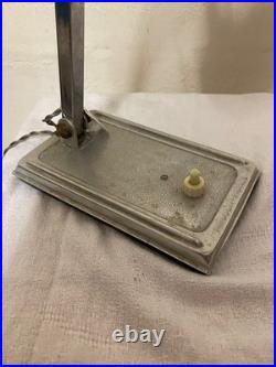 Lampe Pirouet Art Deco En Chrome Orientable Années 30 Lampe De Banquier Bureau