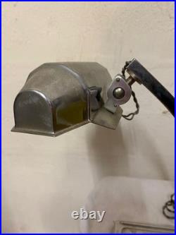 Lampe Pirouet Art Deco En Chrome Orientable Années 30 Lampe De Banquier Bureau