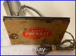 Lampe Pirouet Art Deco En Chrome Orientable Années 30 Lampe De Banquier Bureau