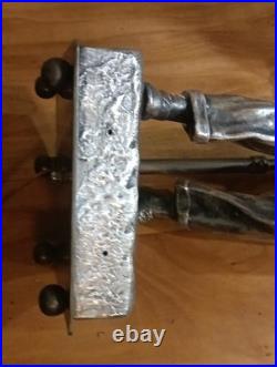 Lampe Statue Bouliste en Métal Argenté Oscar Ruffony Art Déco