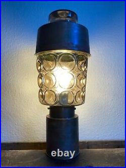 Lampe Suspension ART DECO Cuivre et verre / Original, qualitatif et rare