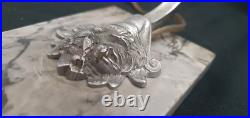 Lampe Veilleuse Art Deco Abat Jour Bombe Gris Et Blanc -support Marbre