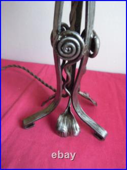 Lampe Veilleuse Fer Forgé art-déco 1930