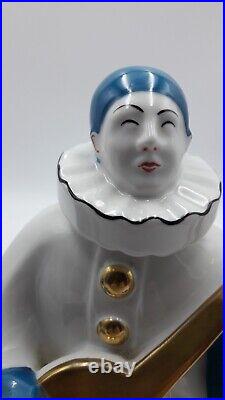 Lampe Veilleuse Pierrot Et Colombine Art Deco Porcelaine Limoges Serpaut