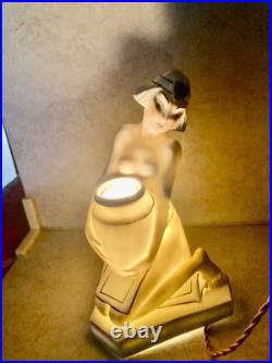 Lampe Veilleuse art déco, signée ARMAND GODARD & ALADIN FRANCE- modèle RARE