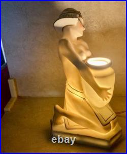 Lampe Veilleuse art déco, signée ARMAND GODARD & ALADIN FRANCE- modèle RARE